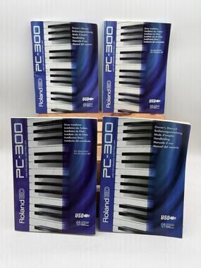 Vintage Roland ED PC-300 MIDI Keyboard Controller Manuals & Driver Guides Lot